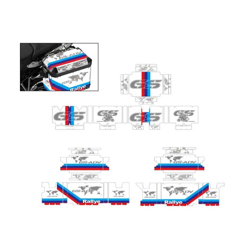 Autocolantes Proteção Malas Alumínio BMW R1200GS R1250GS Adventure - PVC Impermeável - Image 2