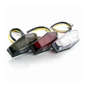 Farolim Traseiro LED para Moto - 11 LEDs Multifuncional com Pisca Integrado