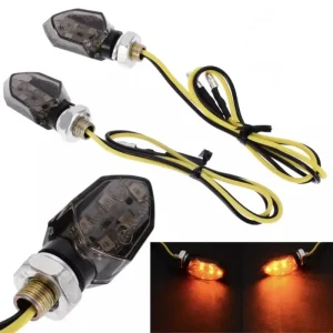 Par de piscas LED minimalistas moto cafe racer