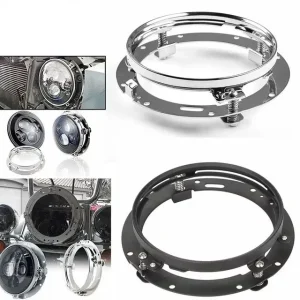 Anel Montagem Farol LED 7 Pol Universal Jeep Carro