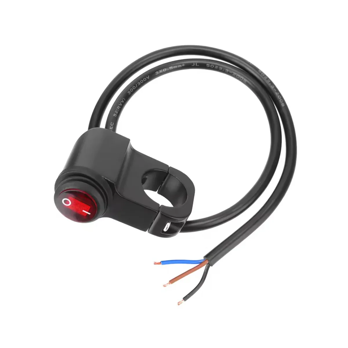 Interruptor alumínio moto 22 mm iluminado estanque - Image 4