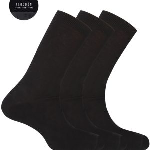 Pack 3 pares lisas algodão desodorizante