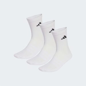 MEIAS DE CANO MÉDIO BRANCAS – 3 PARES
