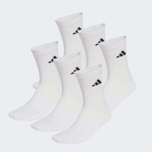 MEIAS DE CANO MÉDIO BRANCAS – 6 PARES