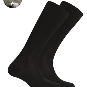 Pack duplo de meias lisas de algodão orgânico