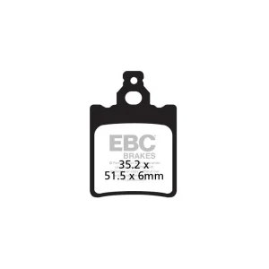 Pastilhas travão EBC FA060 orgânicas