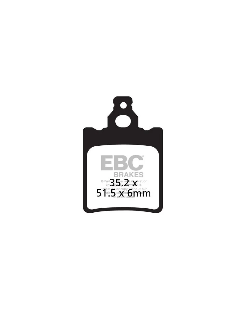 Pastilhas travão EBC FA060 orgânicas - Image 2