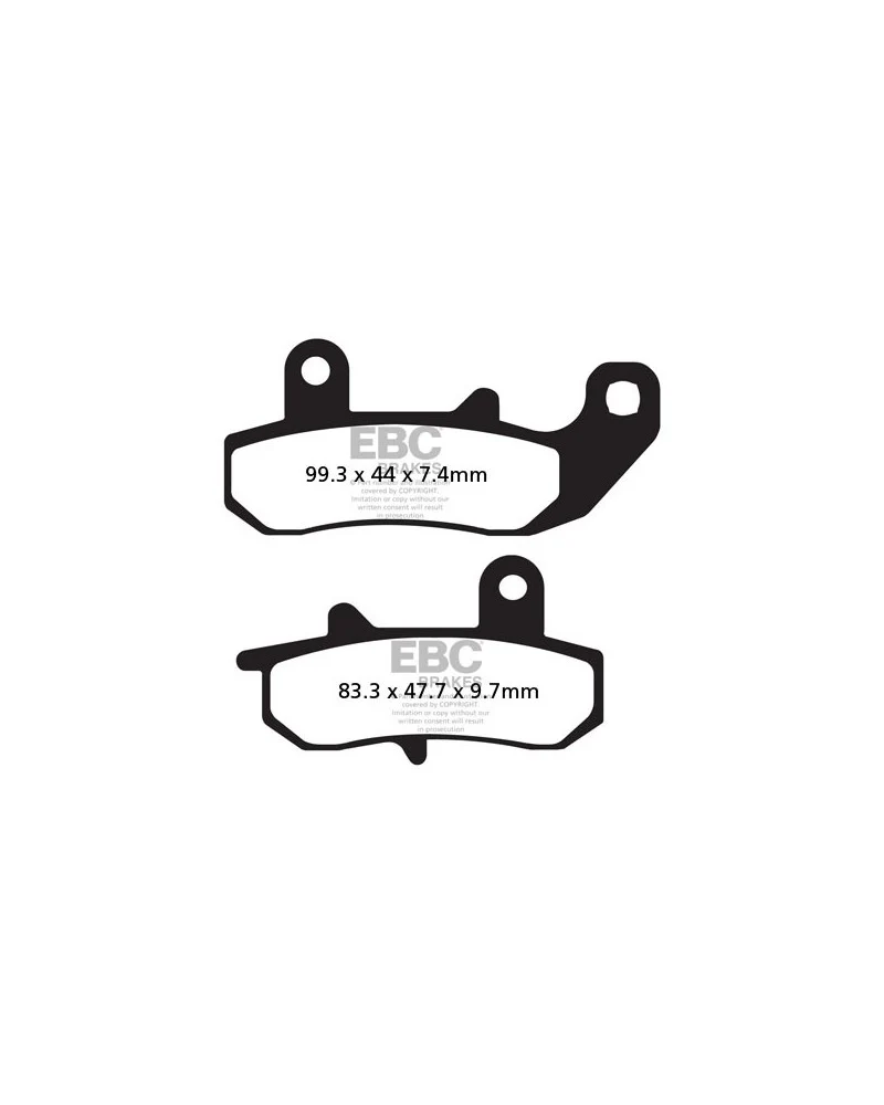 Pastilhas travão EBC FA157R sinterizadas racing alta performance
