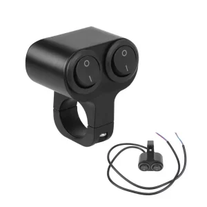 Interruptor alumínio duplo 2 posições - I e Off moto 22 mm
