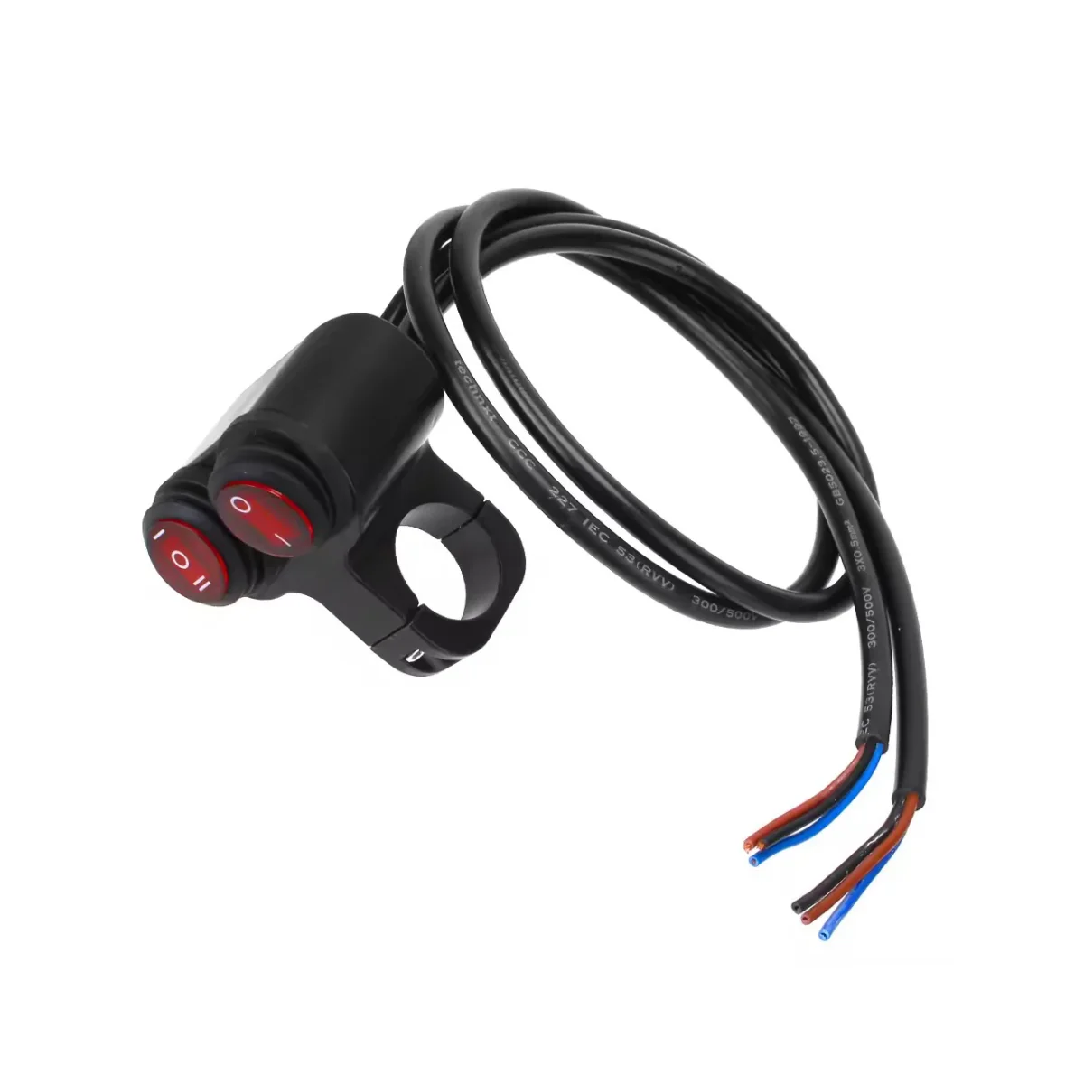 Interruptor alumínio moto 22 mm iluminado estanque - Image 7