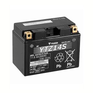 Bateria YUASA YTZ14S 12V 11.2Ah - Alta Performance para Moto