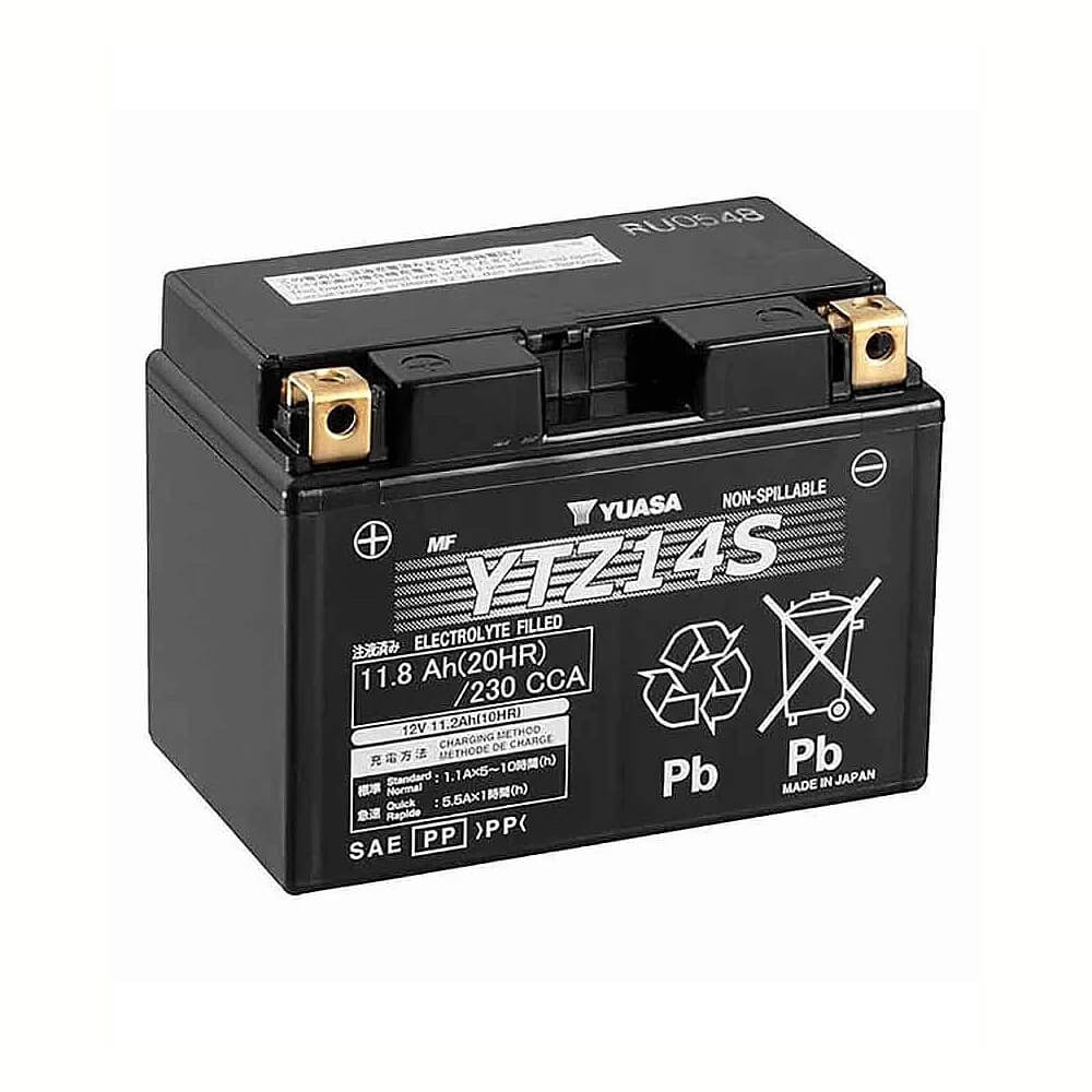 Bateria YUASA YTZ14S 12V 11.2Ah - Alta Performance para Moto