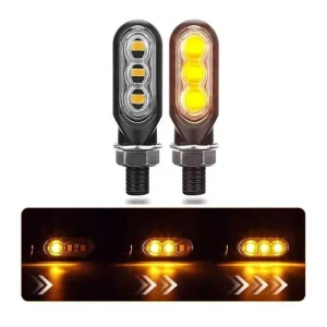 Par de Piscas LED Dinâmicos com Efeito Fluir
