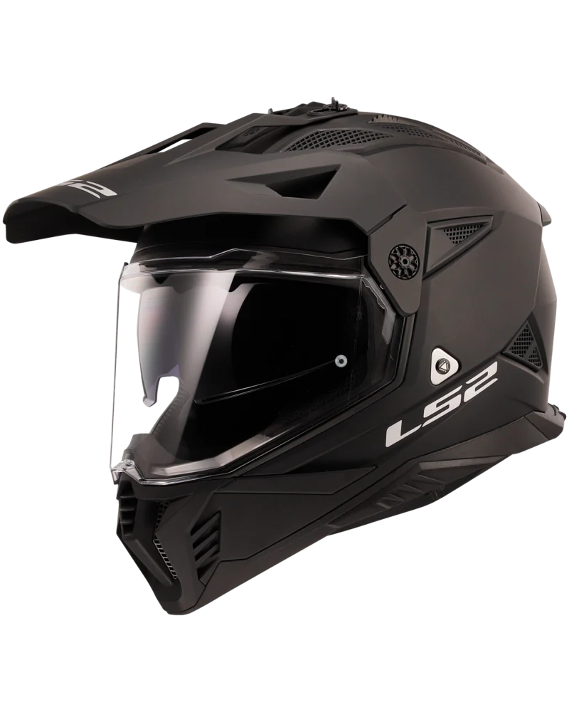 Capacete Motocross LS2 MX702 Pioneer II Solid Preto - Image 2