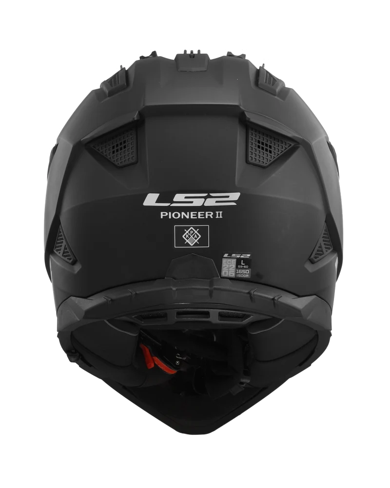 Capacete Motocross LS2 MX702 Pioneer II Solid Preto - Image 5